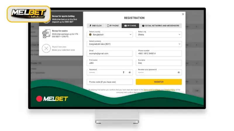A step-by-step guide for new MELBET Register users