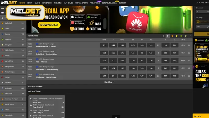 Top Sports to Bet on at MELBET Sports